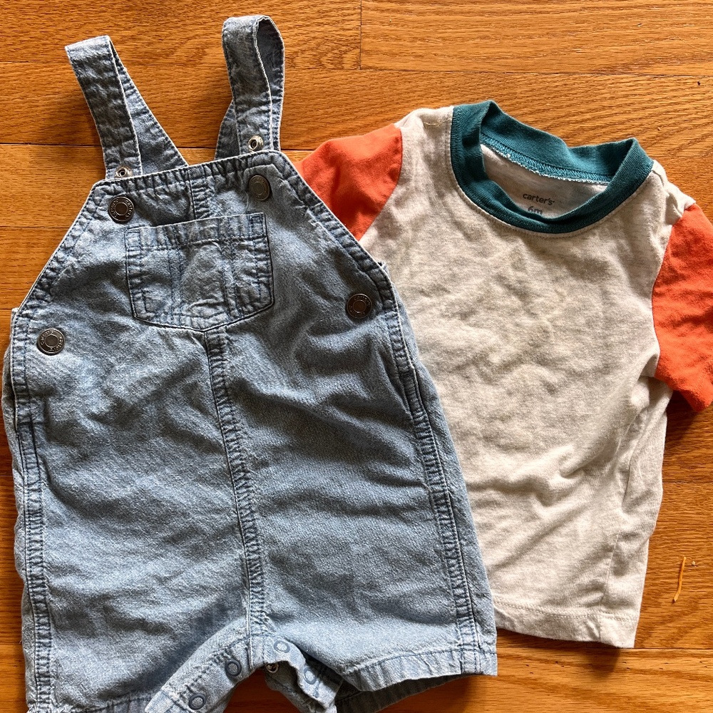 Boy overall & shirt